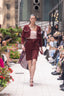 Claret Twirl — full original New York Fashion Week runway photograph, Alex Callejo / Flying Solo