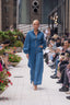 Denim Dahlia — full original New York Fashion Week runway photograph, Alex Callejo / Flying Solo