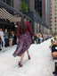 Claret Twirl — rear runway view showing the printed panel