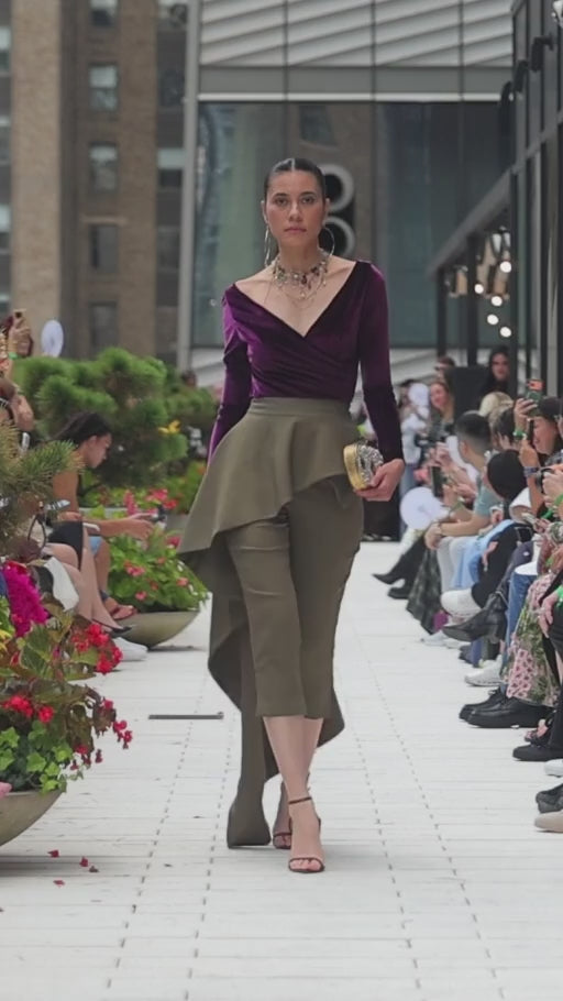 Velvet Vesper — New York Fashion Week runway clip, front and side views